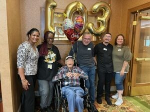 Lifesong resident celebrating his 103rd birthday