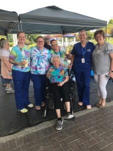 Lifesong resident at a lemonade stand